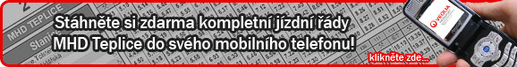 St&aacute;hněte si j&iacute;zdn&iacute; ř&aacute;dy MHD Teplice do sv&eacute;ho mobiln&iacute;ho telefonu!